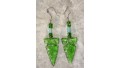 Green Arrowhead Earrings (SOLD)