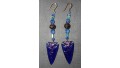 Blue Arrowhead Earrings 