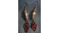 Dichroic Glass Arrowhead Earrings SOLD