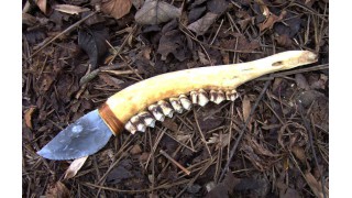 Deer Jawbone Stone Knife SOLD