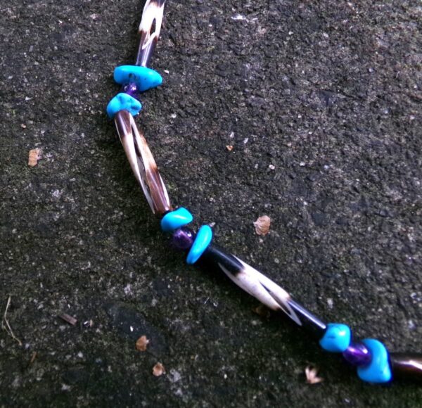 Bone and Turquoise necklace