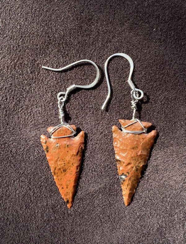 Mahogany Obsidian Arrowhead Earrings (NEW!)