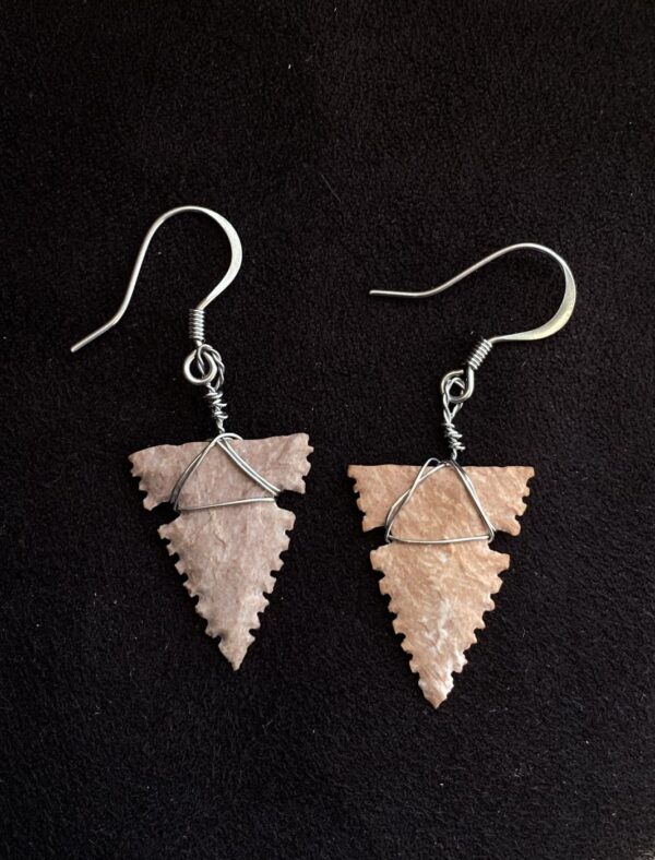 Serrated Arrowhead Earrings (NEW!) - Image 2