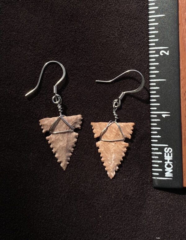 Serrated Arrowhead Earrings (NEW!) - Image 3