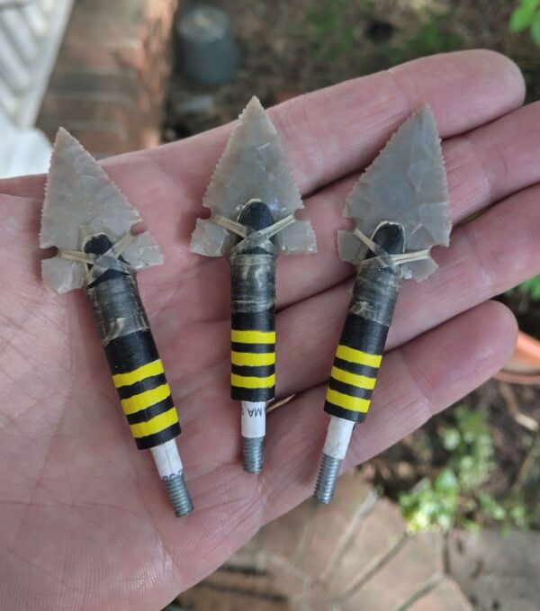 Flint Arrowhead for Modern Arrows (125 grains) NEW! - Image 2