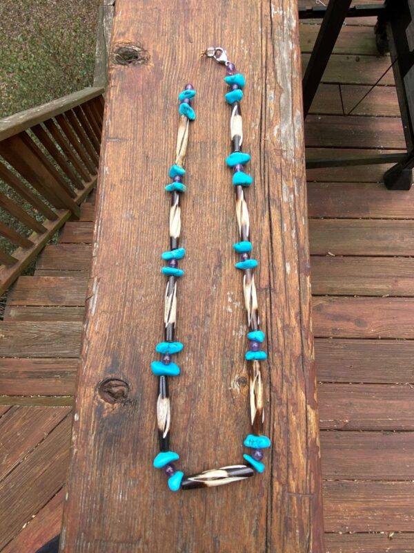 Bone and Turquoise Necklace (NEW!) - Image 2