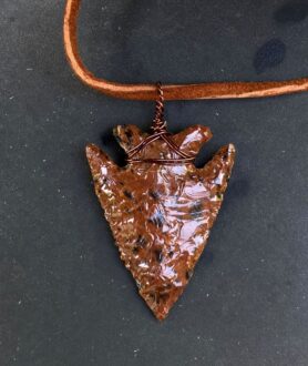 Great Basin Mahogany Obsidian Arrowhead Necklace (NEW!)