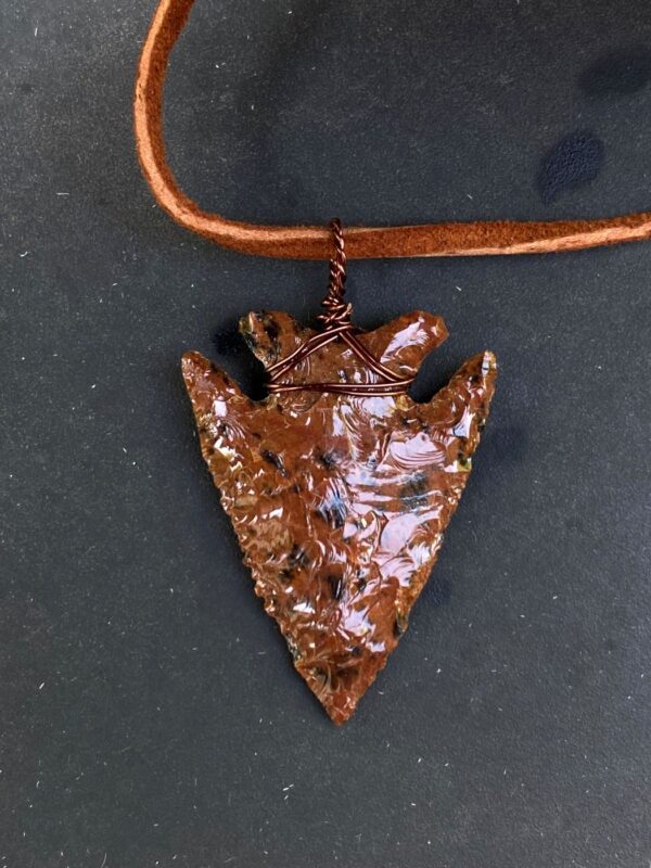 Great Basin Mahogany Obsidian Arrowhead Necklace (NEW!)