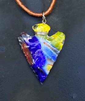 Glass Arrowhead Necklace (NEW!)