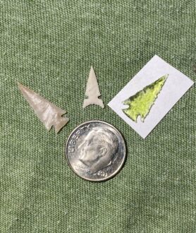 3 Micro Stone Arrowheads (NEW!)