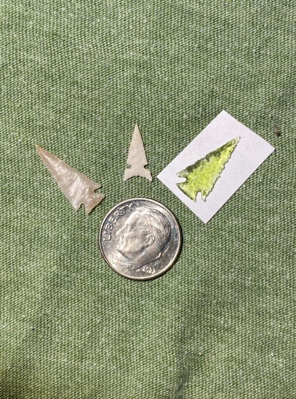 3 Micro Stone Arrowheads (NEW!) - Image 3