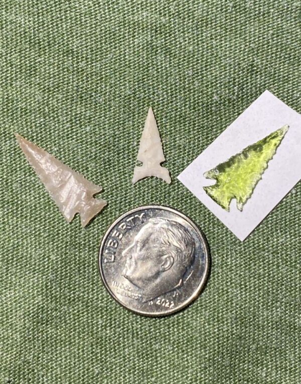 3 Micro Stone Arrowheads (NEW!) - Image 4