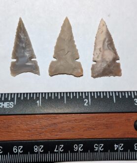 3 Small Flint Hunting Points
